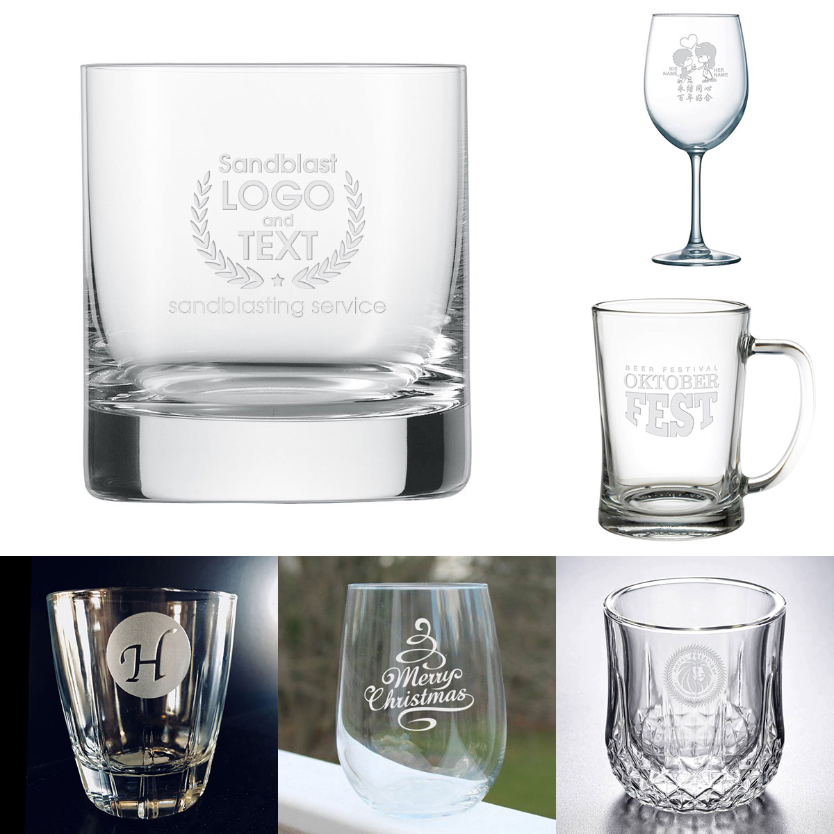 Sandblasting Service on glasswares